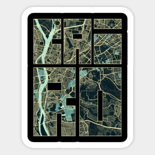 Cairo, Egypt City Map Typography - Summer Sticker